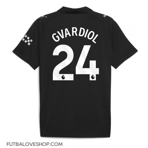 Dres Manchester City Josko Gvardiol #24 Preč 2025-26 Krátky Rukáv